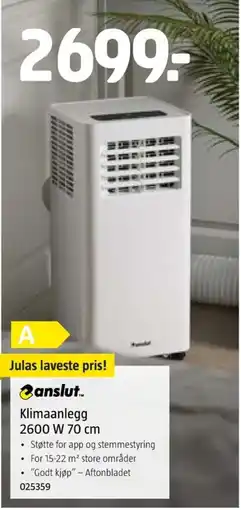 Jula Klimaanlegg 2600 W tilbud