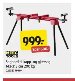 Jula MEEC TOOLS Sagbord til kapp- og gjærsag tilbud
