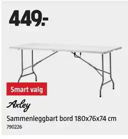 Jula Axley Sammenleggbart bord tilbud
