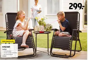 Jula KAYOBA Solstol tilbud