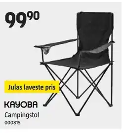Jula KAYOBA Campingstol tilbud