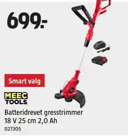 Jula MEEC TOOLS Batteridrevet gresstrimmer tilbud