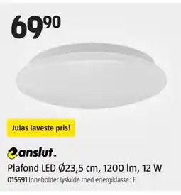 Jula Plafond LED Ø23,5 cm, 1200 lm, 12 W tilbud
