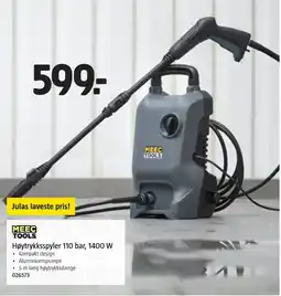 Jula MEEC TOOLS Høytrykksspyler 110 bar, 1400 W tilbud