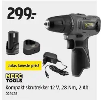 Jula Kompakt skrutrekker 12 V, 28 Nm, 2 Ah tilbud