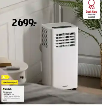 Jula Klimaanlegg 2600 W tilbud