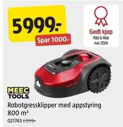 Jula MEEC TOOLS Robotgressklipper med appstyring tilbud