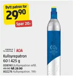 Jula Kullsyrepatron tilbud