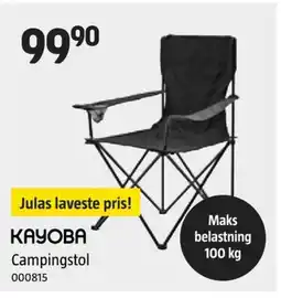 Jula KAYOBA Campingstol tilbud