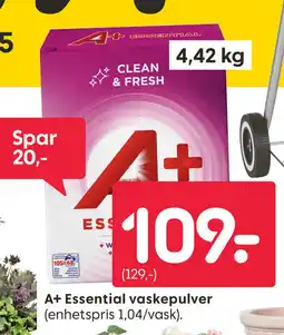 Rusta A+ Essential vaskepulver tilbud