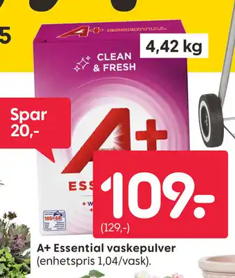 Rusta A+ Essential vaskepulver tilbud
