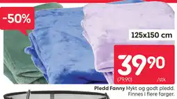 Rusta Pledd Fanny tilbud