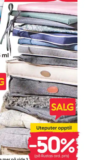 Rusta Uteputer tilbud