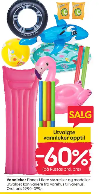 Rusta Vannleker tilbud