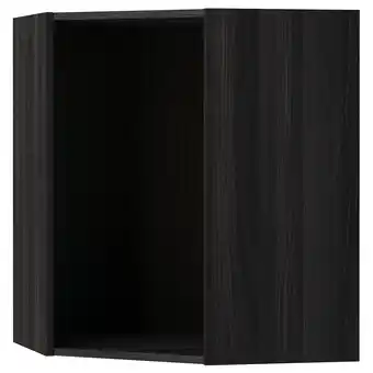 IKEA Metod Stamme til vegghjørneskap, tremønstret svart, 68x68x80 cm tilbud