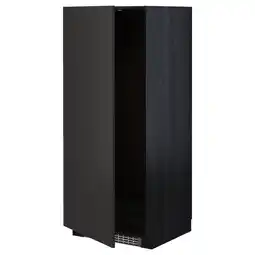 IKEA Metod Høyskap for kjøleskap/fryser, svart/nickebo matt antrasitt, 60x60x140 cm tilbud