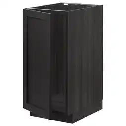 IKEA Metod Benkeskap t kum/avfallsortering, svart/lerhyttan svartbeiset, 40x60 cm tilbud