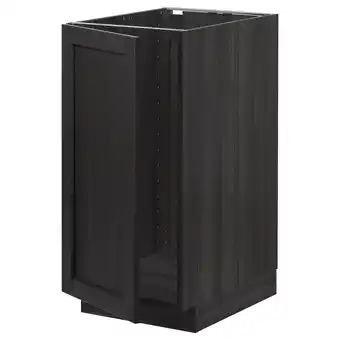 IKEA Metod Benkeskap t kum/avfallsortering, svart/lerhyttan svartbeiset, 40x60 cm tilbud