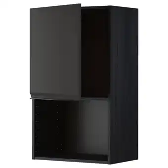 IKEA Metod Overskap for mikrobølgeovn, svart/upplöv matt antrasitt, 60x100 cm tilbud