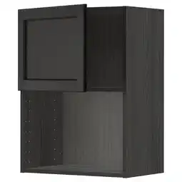 IKEA Metod Overskap for mikrobølgeovn, svart/lerhyttan svartbeiset, 60x80 cm tilbud