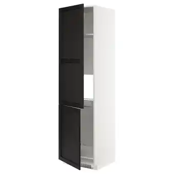IKEA Metod Hsk t kjøl/fys m 2 dører, svart/lerhyttan svartbeiset, 60x60x220 cm tilbud