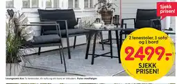 Rusta Loungesett Kos tilbud