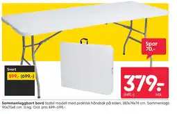 Rusta Sammenleggbart bord tilbud