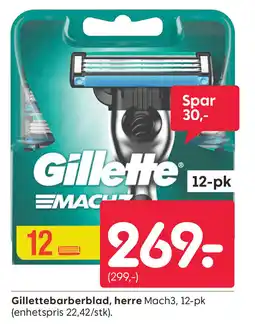Rusta Gillette barberblad, herre tilbud