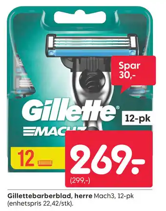 Rusta Gillette barberblad, herre tilbud