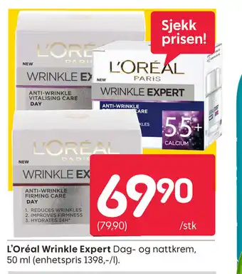 Rusta L'ORÉAL Wrinkle Expert tilbud