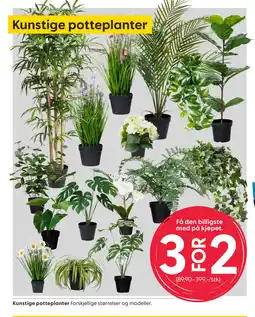 Rusta Kunstige potteplanter tilbud