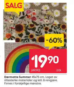 Rusta Dormatte Summer tilbud