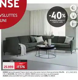 Bohus NORDIC hjørnesofa tilbud
