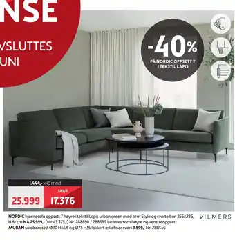 Bohus NORDIC hjørnesofa tilbud
