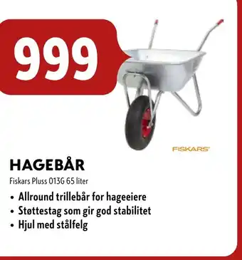 Byggmakker Hagebår Fiskars Pluss 013G tilbud