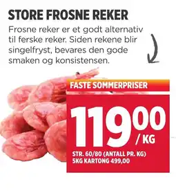 Meny Store frosne reker tilbud