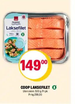 Coop Extra COOP LAKSEFILET tilbud