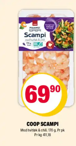 Coop Extra COOP SCAMPI tilbud