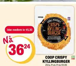 Coop Extra COOP CRISPY KYLLINGBURGER tilbud
