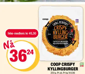Coop Extra COOP CRISPY KYLLINGBURGER tilbud