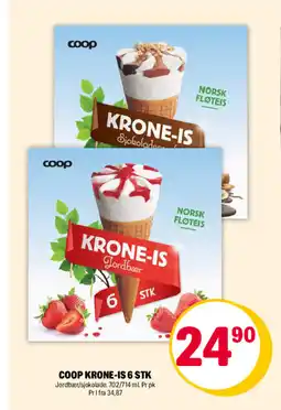 Coop Extra Coop krone-is 6 stk tilbud