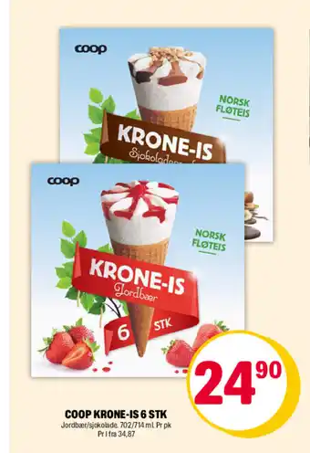 Coop Extra Coop krone-is 6 stk tilbud