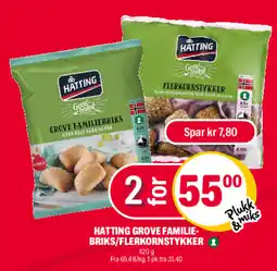 Coop Extra HATTING GROVE FAMILIE- BRIKS/FLERKORNSTYKKER tilbud