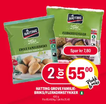 Coop Extra HATTING GROVE FAMILIE- BRIKS/FLERKORNSTYKKER tilbud