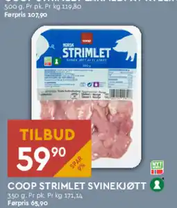 Coop Mega COOP STRIMLET SVINEKJØTT tilbud