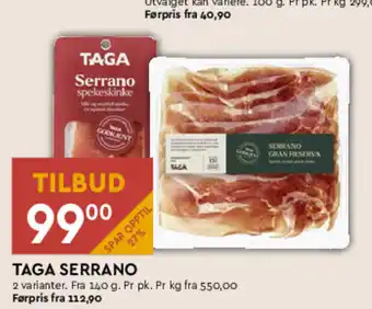 Coop Mega Taga serrano tilbud