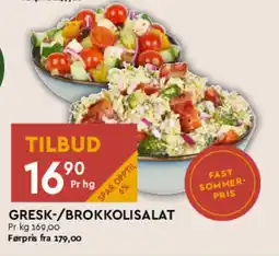 Coop Mega GRESK-/BROKKOLISALAT tilbud