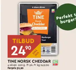 Coop Mega TINE NORSK CHEDDAR tilbud