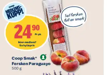 Coop Mega Coop Smak*2 Fersken Paraguayo tilbud