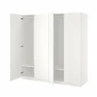 IKEA Pax / forsand Garderobeskap, hvit/hvit, 200x60x201 cm tilbud